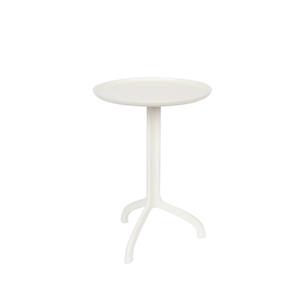 SIDE TABLE SHINY LIZ WHITE