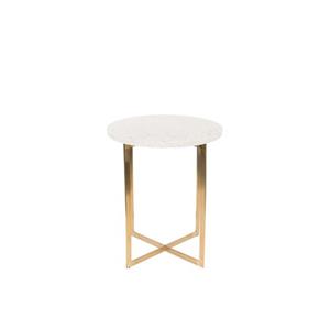 SIDE TABLE LUIGI ROUND WHITE