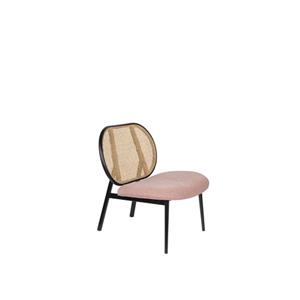 LOUNGE CHAIR SPIKE NATURAL/PINK