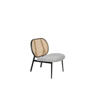 LOUNGE CHAIR SPIKE NATURAL/GREY