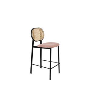 COUNTER STOOL SPIKE NATURAL/PINK