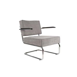 LOUNGE CHAIR RIDGE RIB ARM COOL GREY