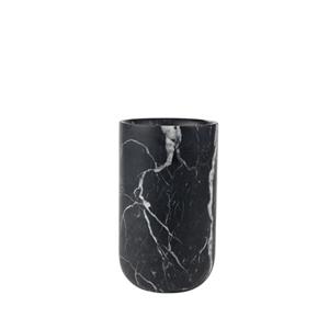 VASE FAJEN MARBLE BLACK