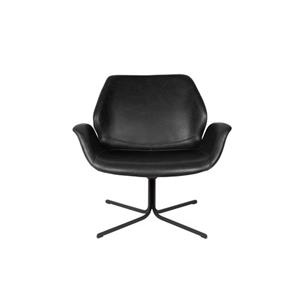 LOUNGE CHAIR NIKKI ALL BLACK