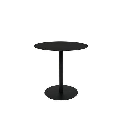 SIDE TABLE SNOW BLACK ROUND S