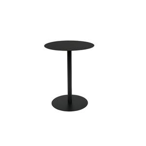 SIDE TABLE SNOW BLACK OVAL