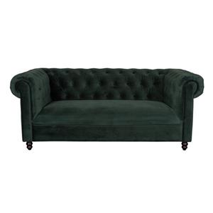 SOFA CHESTER VELVET DARK GREEN