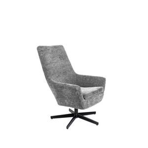 LOUNGE STOEL BRUNO RIB LICHTGRIJS