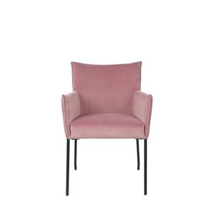 ARMCHAIR DION VELVET PINK