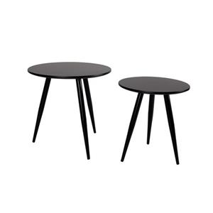 SIDE TABLE DAVEN BLACK SET OF