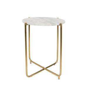 SIDE TABLE TIMPA MARBLE WHITE